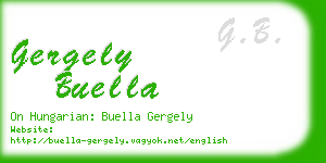 gergely buella business card